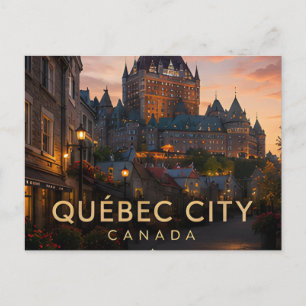 Reise nach Alt-Québec City Château Frontenac Postkarte
