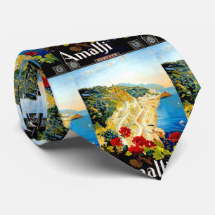 Reise nach Amalfi Italien Europa Vintage Krawatte