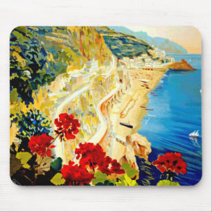 Reise nach Amalfi Italien Europa Vintage Mousepad