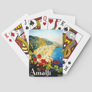 Reise nach Amalfi Italien Europa Vintage Spielkarten