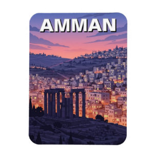 Reise nach Amman Jordan Magnet