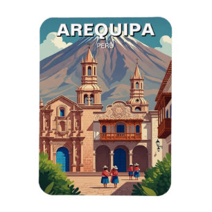 Reise nach Arequipa Peru Magnet