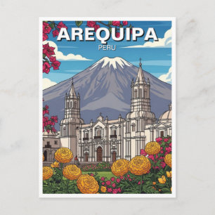 Reise nach Arequipa Peru Postkarte