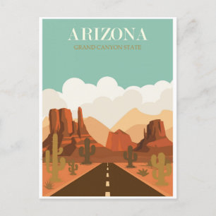 Reise nach Arizona Grand Canyon Vintage Postkarte