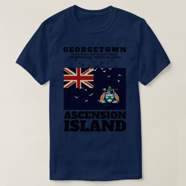Reise nach Ascension Island T-Shirt (Design vorne)