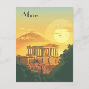 Reise nach Athen Postkarte