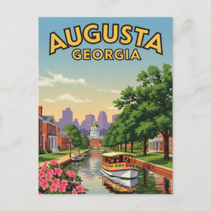 Reise nach Augusta Georgia Postkarte