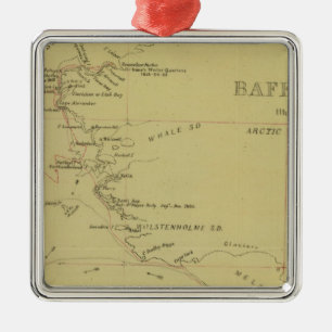 Reise nach Baffin Bay Silbernes Ornament