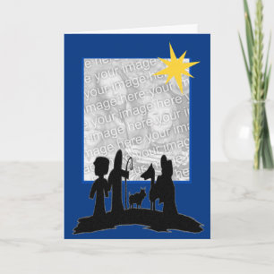 Reise nach Bethlehem-Schablone Feiertagskarte