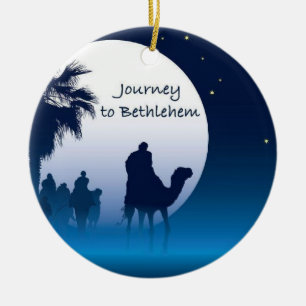 Reise nach Bethlehem-Verzierung Keramikornament