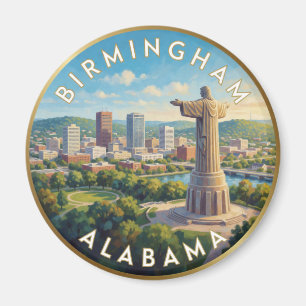 Reise nach Birmingham Alabama Southern City Magnet