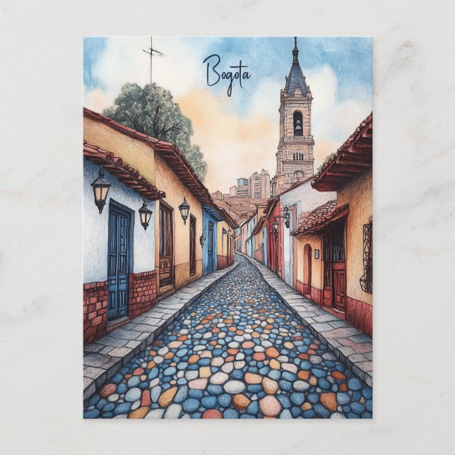 Reise nach Bogota Columbia Postkarte (Vorderseite)