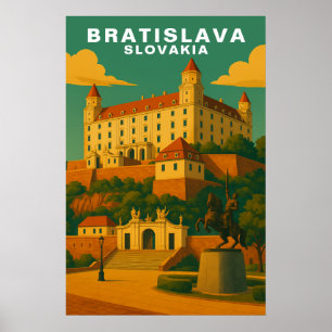 Reise nach Bratislava Slowakei Europa Vintage Poster