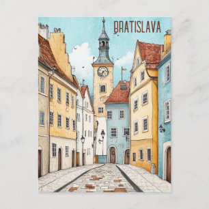 Reise nach Bratislava Slowakei Postkarte