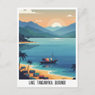 Reise nach Burundi am Tanganjikasee Postkarte