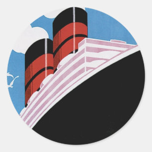 Reise nach CA und Gewerkschaft Runder Aufkleber