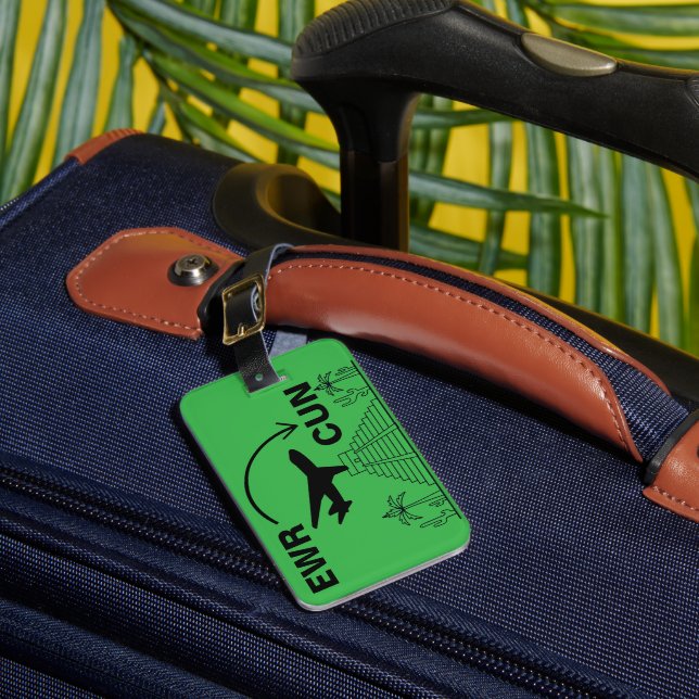 Reise nach Cancun Mexiko Gepäckanhänger (Vorderseite Insitu 1)