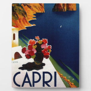 Reise nach Capri Italien Vintage Fotoplatte