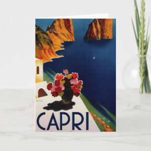 Reise nach Capri Italien Vintage Karte