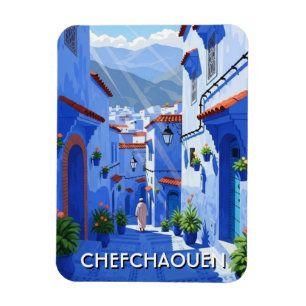 Reise nach Chefchaouen Marokko Magnet