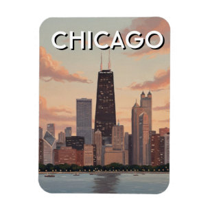 Reise nach Chicago Illinois Magnet
