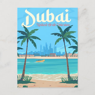Reise nach Dubai Vereinigte Arabische Emirate Stad Postkarte