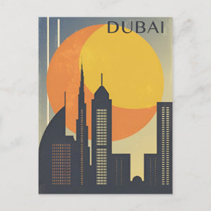 Reise nach Dubai Vereinigte Arabische Emirate Stad Postkarte