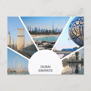 Reise nach Dubai Vereinigte Arabische Emirate Stad Postkarte