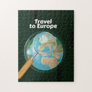 Reise nach Europa Urlaubsdruck Puzzle