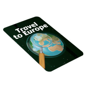 Reise nach Europa Urlaubsposter Magnet