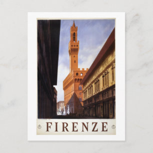 Reise nach Firenze Italien Vintage Postkarte