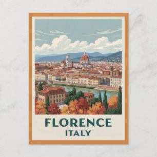 Reise nach Florenz Italien Kathedrale Vintage Postkarte