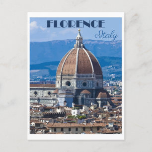 Reise nach Florenz Italien Kathedrale Vintage Postkarte