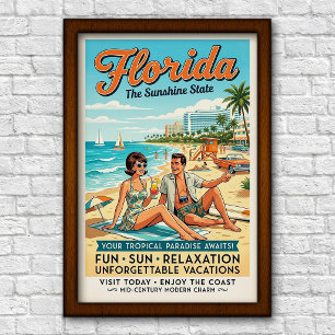 Reise nach Florida in den 1960er Jahren Poster
