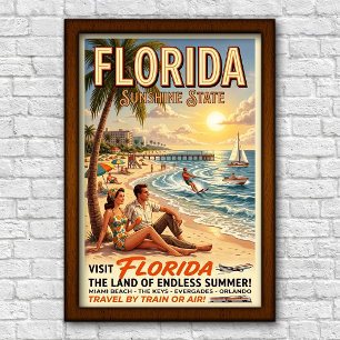 Reise nach Florida in den 1960er Jahren Poster
