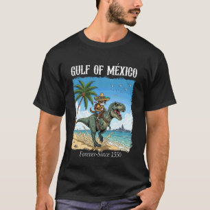 Reise nach Golf von Mexiko Katze & Dinosaurier Gol T-Shirt