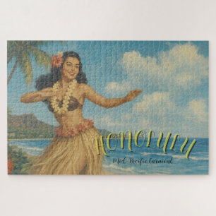 Reise nach Hawaii im Vintage-Stil Puzzle