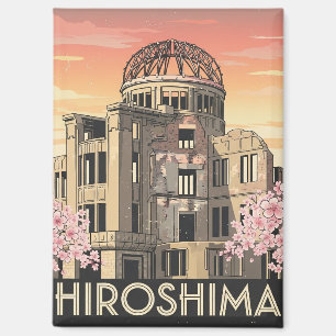Reise nach Hiroshima Japan Friedensdom Magnet