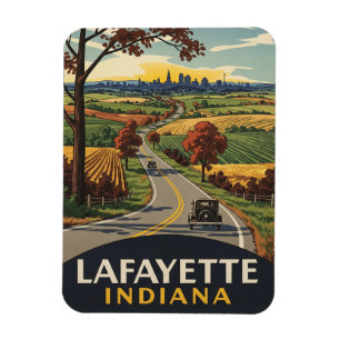 Reise nach Indiana Lafayette Magnet