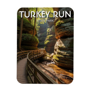 Reise nach Indiana Turkey Run State Park Magnet