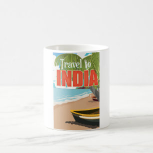 Reise nach Indien Reiseplakat Tasse