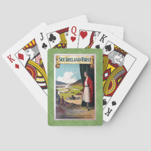 Reise nach Irland Vintage See First Spielkarten