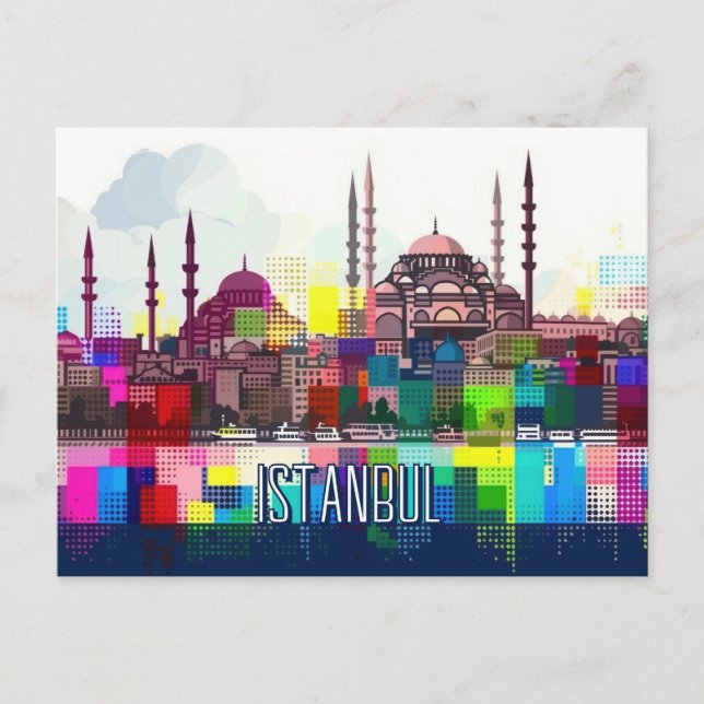 Reise nach Istanbul Postkarte (Vorderseite)