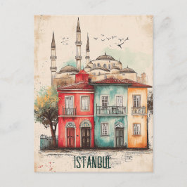 Reise nach Istanbul Turkiye Postkarte