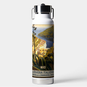 Reise nach Italien im Vintage-Stil mit individuell Trinkflasche