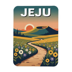 Reise nach Jeju Island Südkorea Magnet