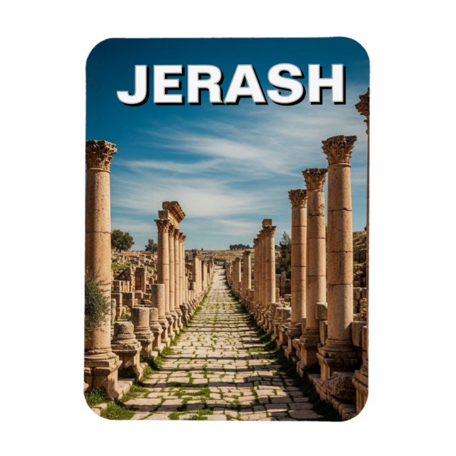Reise nach Jerash Jordanien Magnet (Vertikal)
