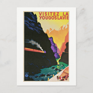 Reise nach Jugoslawien Vintage Postkarte