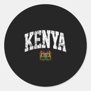 Reise Nach Kenia Urlaub Kenia Zu Hause Kenia Freun Runder Aufkleber