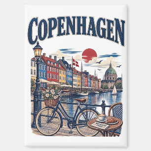 Reise nach Kopenhagen Dänemark Nyhavn Hafen Magnet